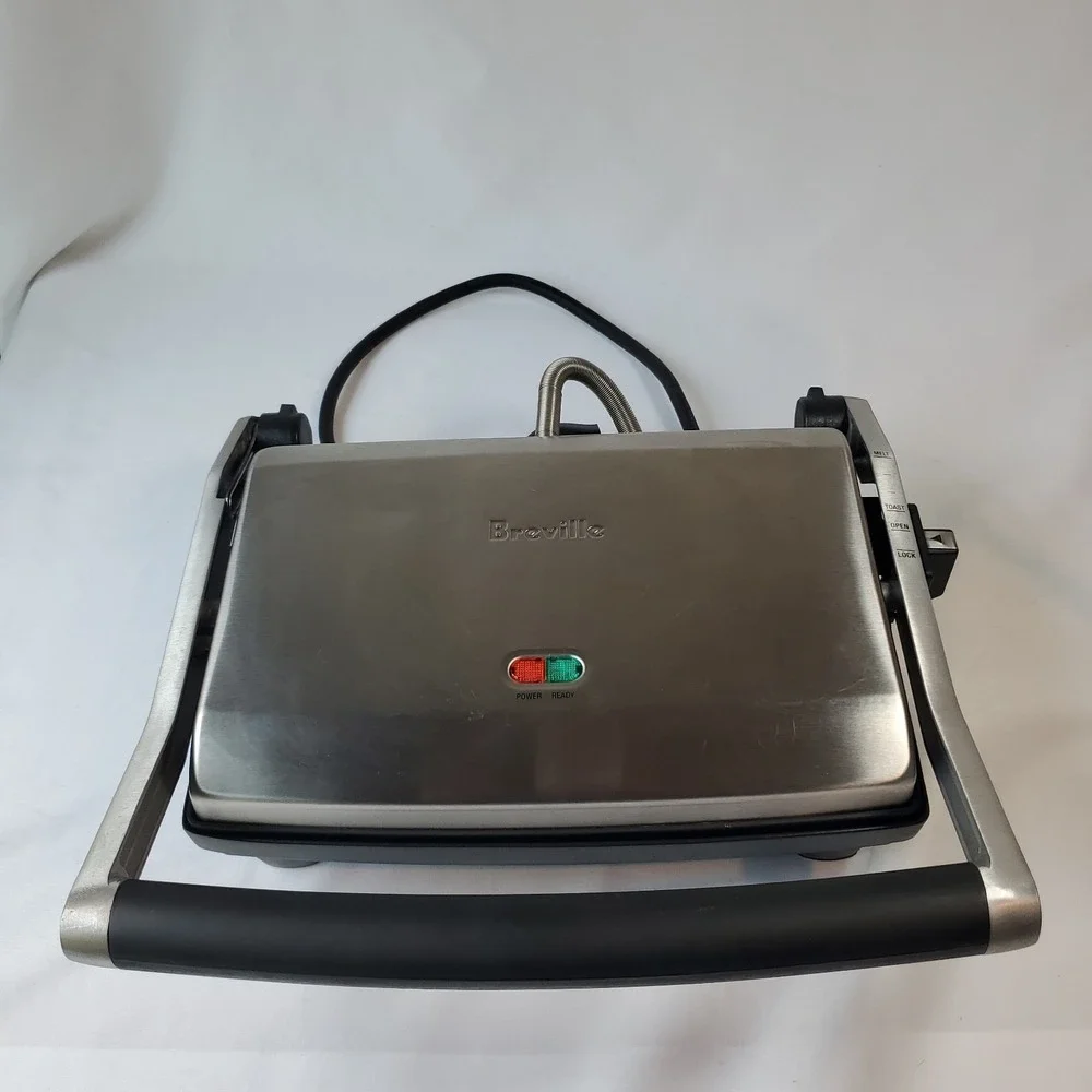 Breville Panini Duo BSG520XL Electric Sandwich Maker Nonstick Stainless WORKING
